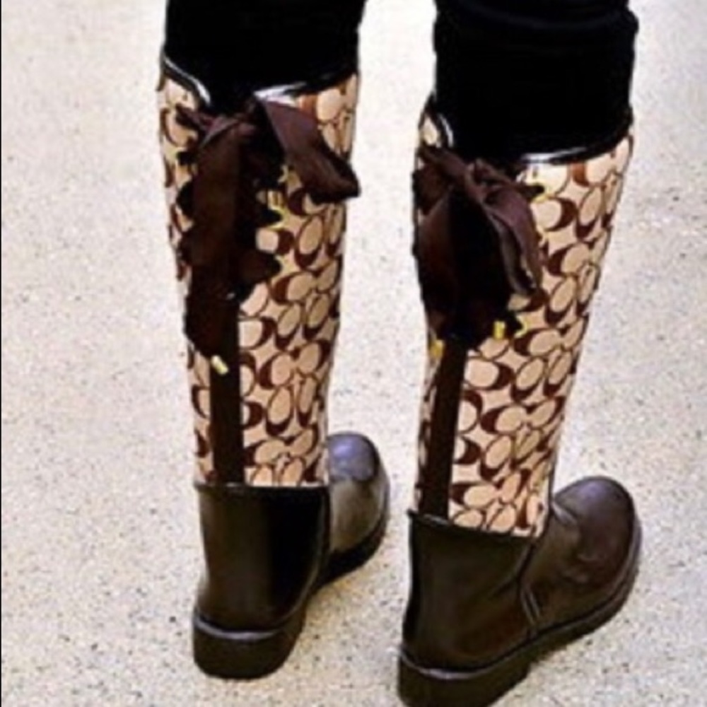NWT COACH RAIN BOOTS